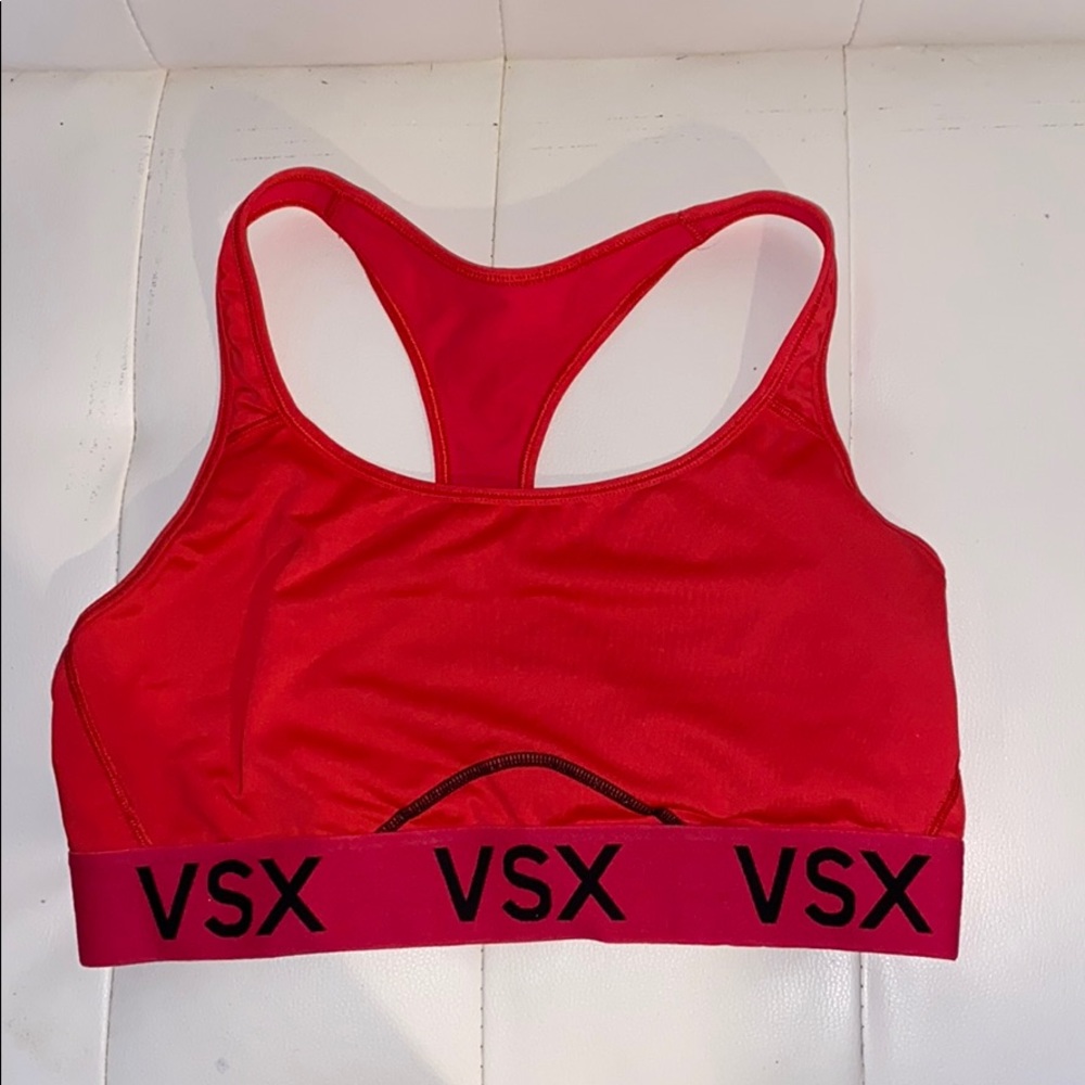 Pink Victoria Secret sports bra